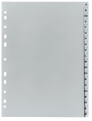 herlitz Intercalaires en plastique, A-Z, A4, 20 touches