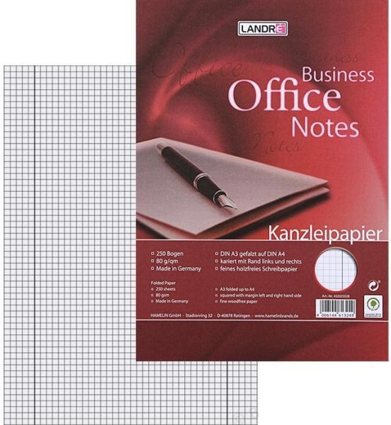 Papier Quadrillé 321Done - 50 Feuilles 21,6x27,9 Cm, Quadrillage 0,5 Cm, Double Face