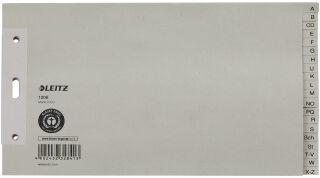 LEITZ Intercalaires en papier nature, A-Z, A5 paysage, 20