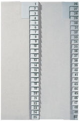 LEITZ Intercalaires en papier naturel, numéroté, A4+, 1-25