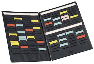nobo Mini-Planning portable, 3 colonnes de 16 fentes/volet