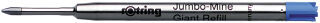 rotring Recharge Jumbo pour stylo à bille, M, bleu