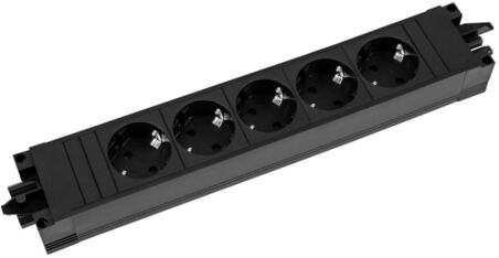 BACHMANN Cadre de support pour 2 prises keystone, noir