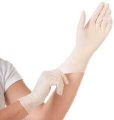HYGOSTAR Gants en latex 'GRIP', XL, blanc