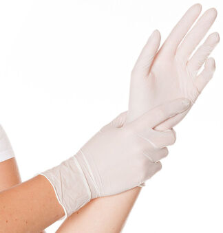 HYGOSTAR Gant en nitrile 'SAFE PREMIUM', S, blanc
