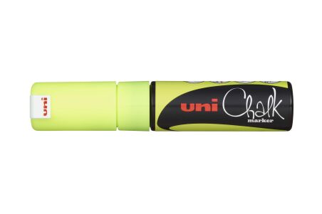 uni-ball Marqueur craie Chalk marker PWE8K, jaune fluo