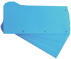 Oxford Intercalaires Duo, en carton, 240 x 105 mm, bleu