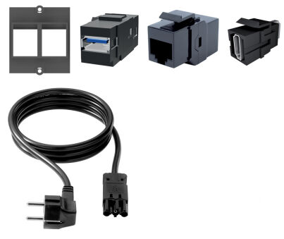 BACHMANN Cadre de montage 'CONI', court, blanc (RAL 9016)