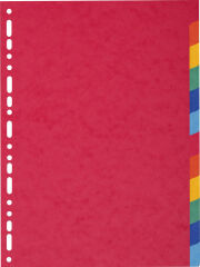 EXACOMPTA Intercalaires en carton, A4 Maxi, 12 touches