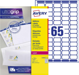 AVERY Mini &eacute;tiquette d'adresse laser, 38,1 x 21,2 mm, blanc