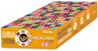 HELLMA Sucre en morceaux CUBUS 'S&uuml;&szlig;e P&auml;ckchen', en carton
