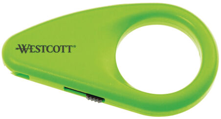 Westcott E-84023 00 Cutter Alluminium Alloy, corpo in plastica, impugnatura Softgrip, larghezza lame 18 mm, grigio/nero
