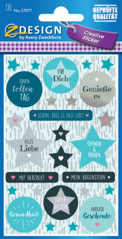 AVERY Zweckform ZDesign Stickers cadeaux 'Happy Birthday'