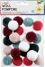 Miniature folia Pompon en laine 'Elegance', 24 pi&egrave;ces, assorti n°0