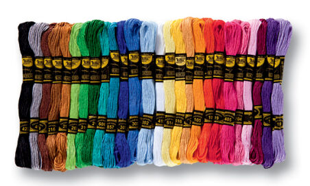 folia Fil &agrave; broder 'Pastell', 52 &eacute;chevettes de 8 m, assorti