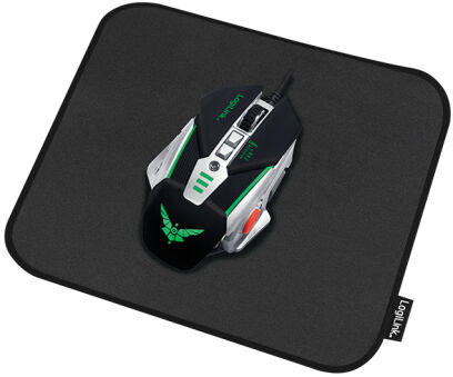 LogiLink Tapis de souris de gaming, bords cousus, XXL, noir