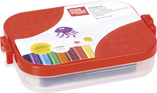 KNORR prandell Bo&icirc;te scolaire de p&acirc;te &agrave; modeler, 14 pi&egrave;ces
