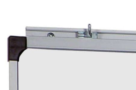 Tableaux scolaires simples - encadrement aluminium anodisé 100 x 300 cm (Blanc)
