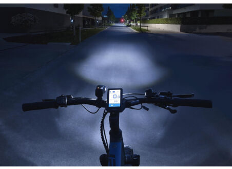 FISCHER Set d'&eacute;clairage de v&eacute;lo &agrave; LED rechargeable, 80 lux
