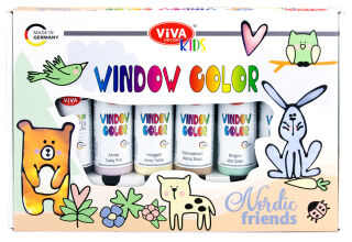 ViVA DECOR Kit Window Color Viva KIDS 'Nordic Friends'